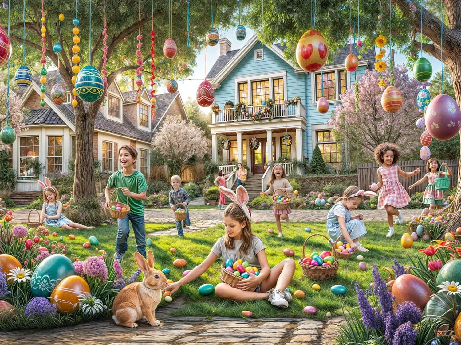 Party Games Easter For Family - Joyeux pâques 1000/520/120 pièces, puzzle, jeux