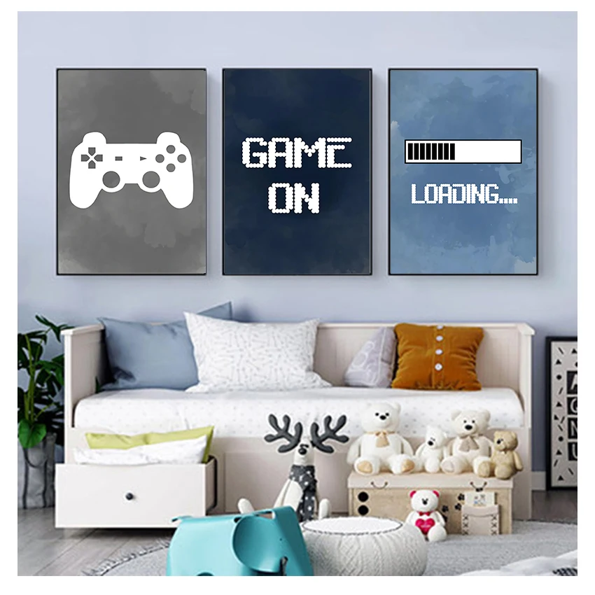 Party Games Kids - Décoration murale pour chambre d'enfant garçon,