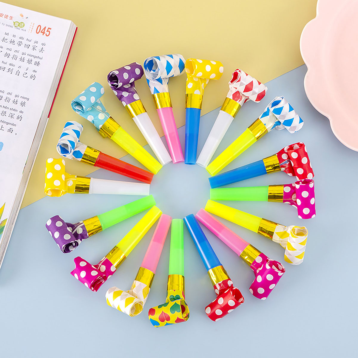 Party Games New Year - Sifflet de dragon coloré pour enfants,