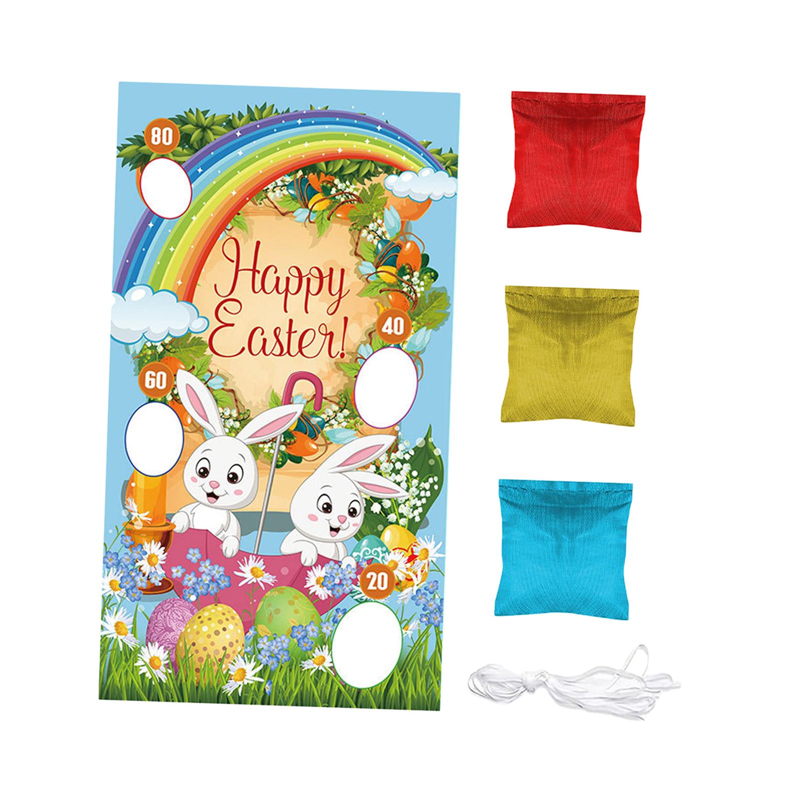 Party Games Easter For Family - Bannière de jeu de lancer pour