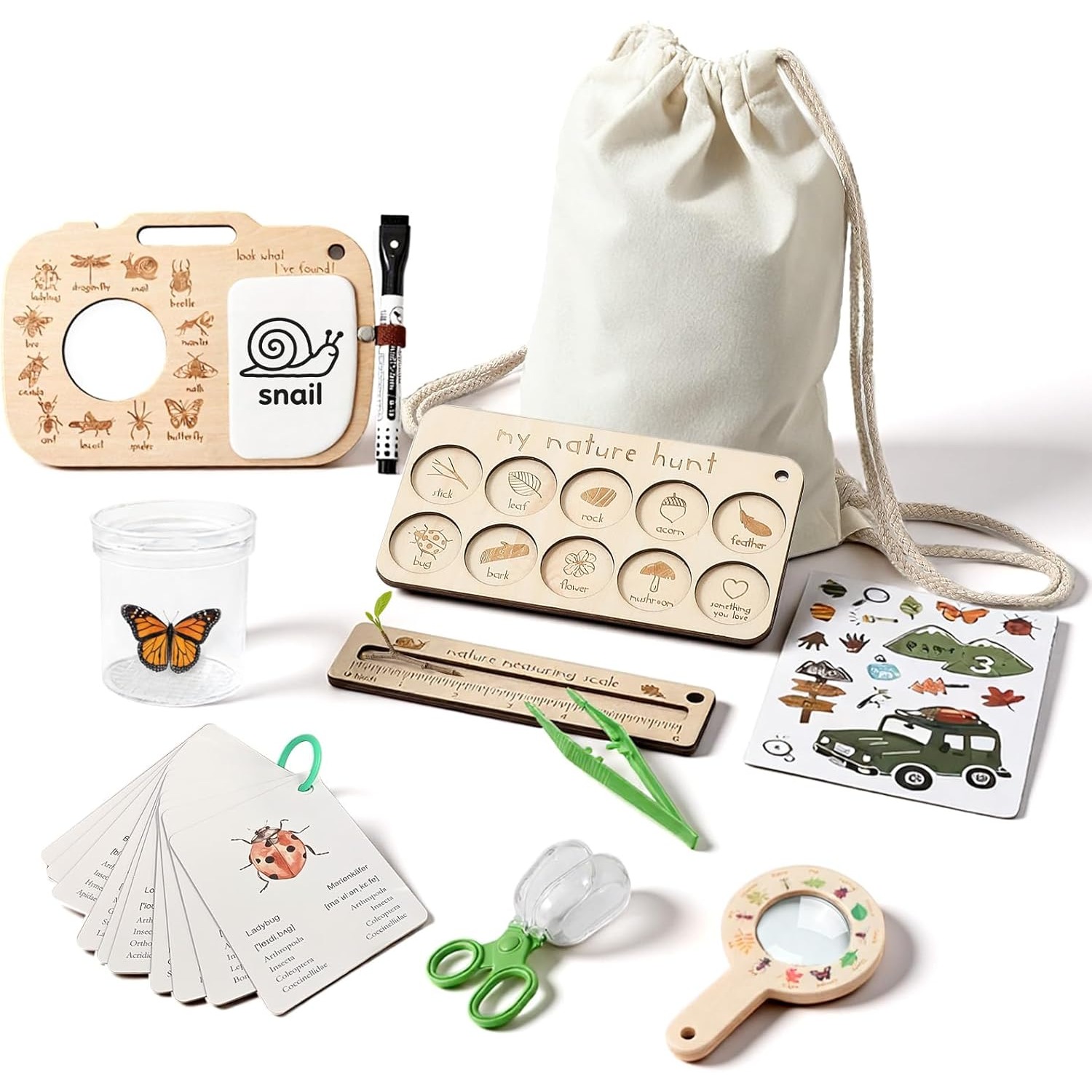 Scavenger Hunt Card - Kit de capture d'insectes pour enfants