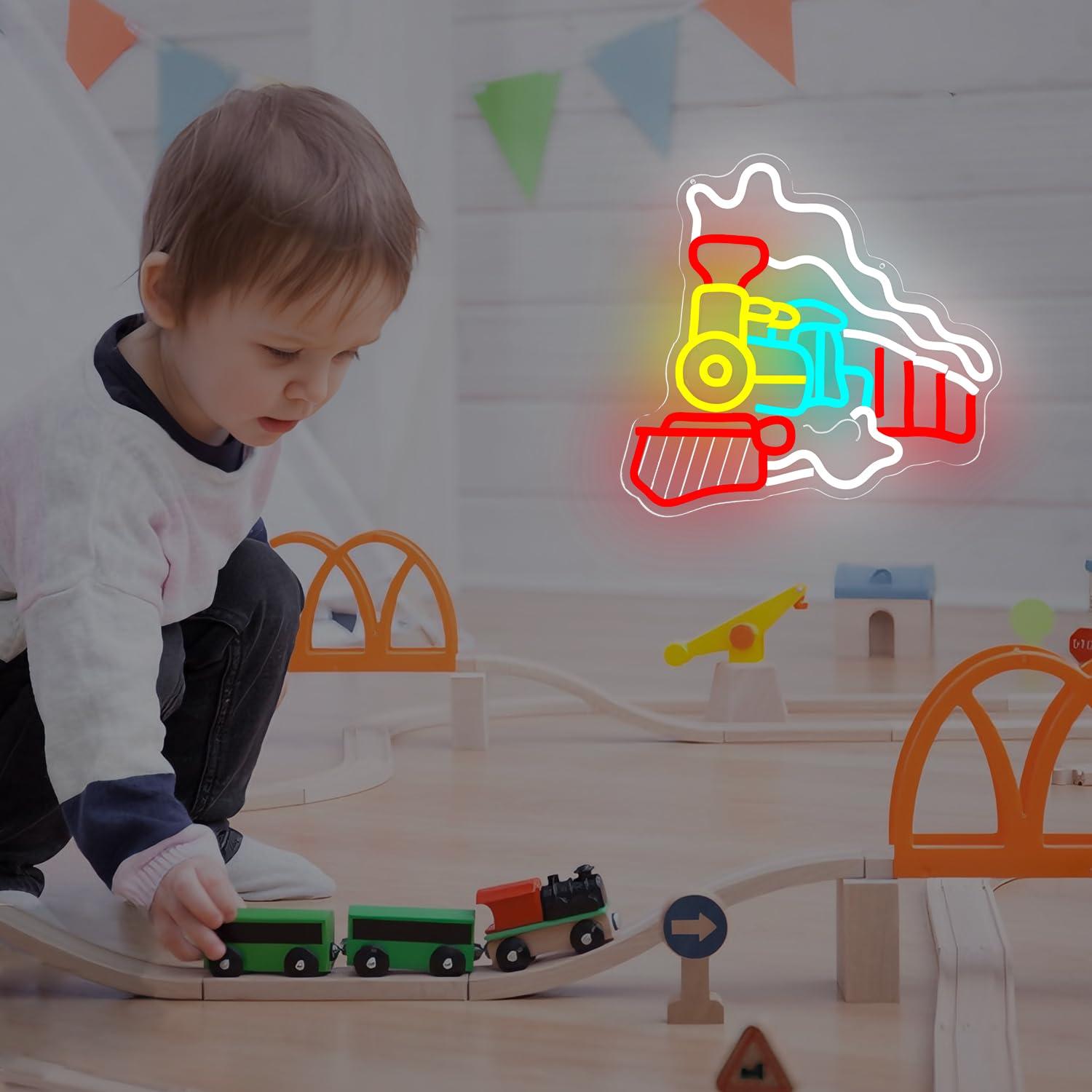 Enseigne néon Train à vapeur,  - Party Games Steam Free avis et prix